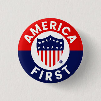 America First Committee Campaign Badge Button