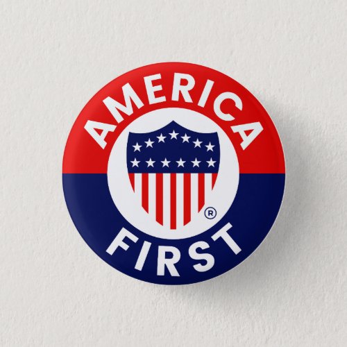 America First Committee Campaign Badge  Button