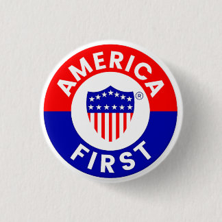 America First Committee Campaign Badge  Button