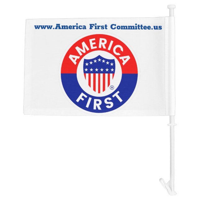 America First Committee Car Flag (Back)
