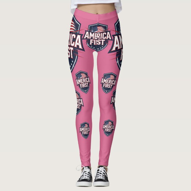 America First -  Leggings (Front)