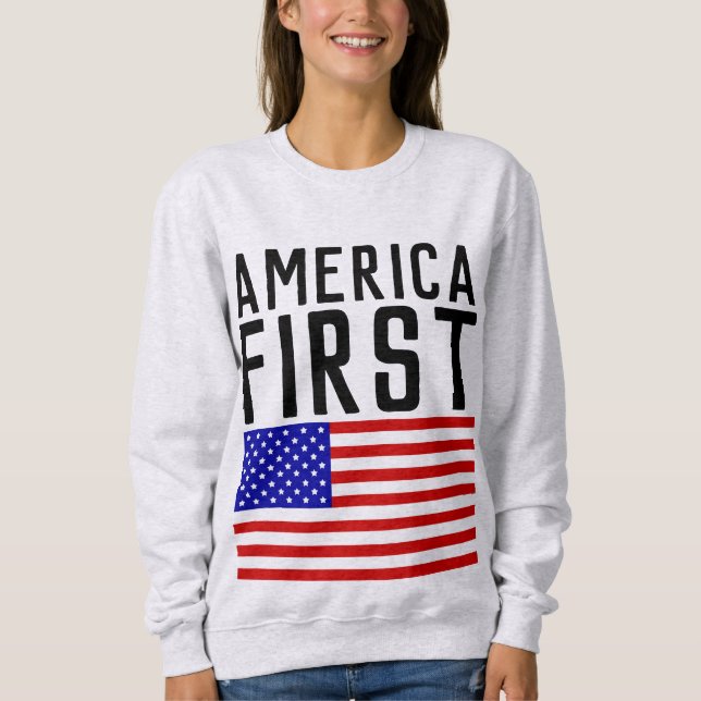 AMERICA FIRST, Patriotic T-shirts (Front)