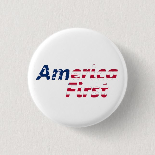 America First Pinback Button (Front)
