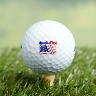 America First stars and stripes Golf Balls