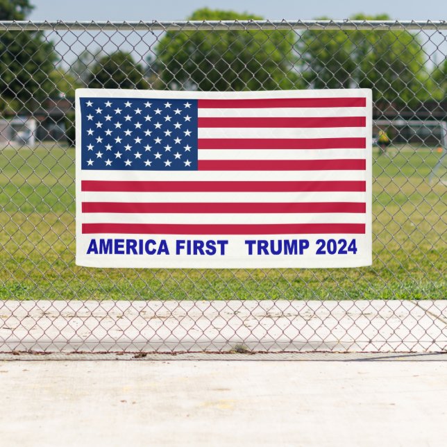America First Trump 2024 Banner (Insitu)