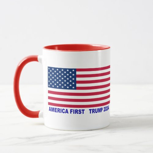 America First Trump 2024 Mug