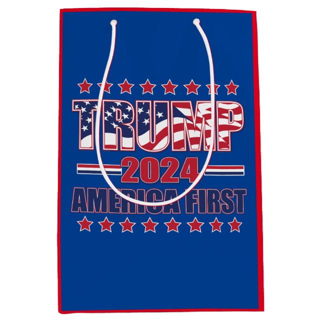 America First Trump 22024 Medium Gift Bag (Front)