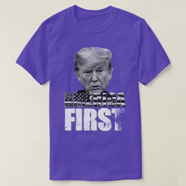 America First Trump T-Shirt (Design Front)
