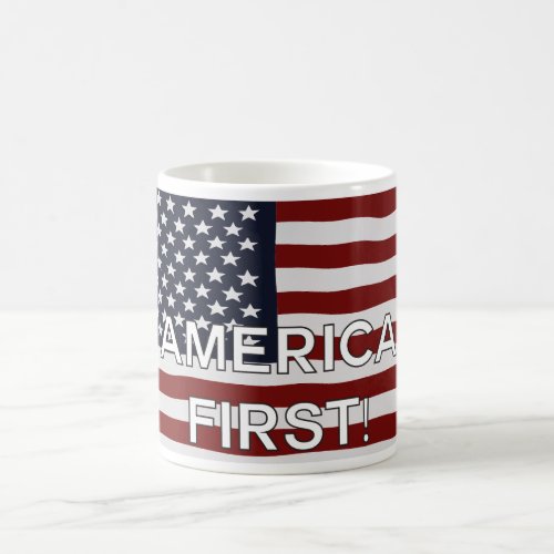 America First US Flag Coffee Mug