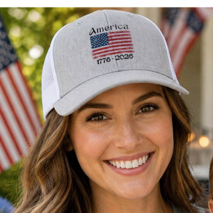 America Flag 1776 to 2026 250th Anniversary July 4