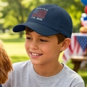 America Flag 1776 to 2026 Kids 250th Anniversary  47 Brand Hat