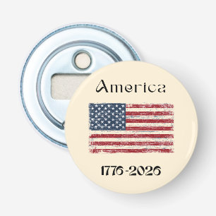 America Flag 1776 to 2026 USA 250th Anniversary Bottle Opener