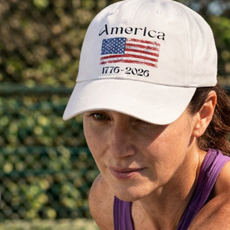 America Flag 1776 to 2026 USA 250th Anniversary  Hat