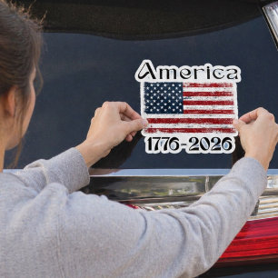 America Flag 1776 to 2026 USA 250th Anniversary  Sticker