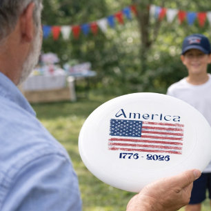 America Flag 1776 to 2026 USA 250th Anniversary   Wham-O Frisbee