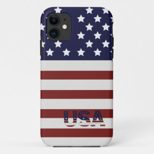  America Flag American USA  Pattern  iPhone 11 Case