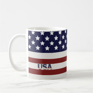  America Flag American USA  Pattern  Coffee Mug