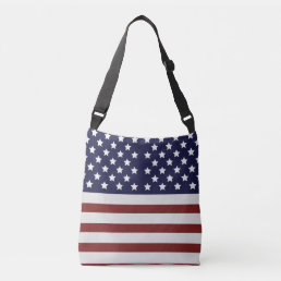  America Flag American USA  Pattern Crossbody Bag