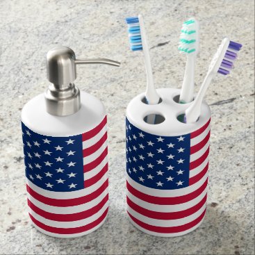 America flag American USA Soap Dispenser & Toothbrush Holder America flag American USA Soap Dispenser & Toothbrush Holder