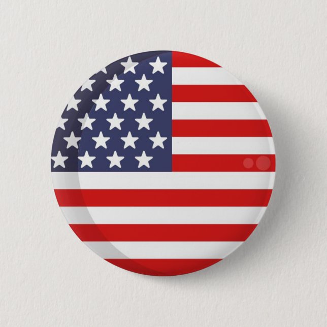 AMERICA FLAG  BUTTON (Front)