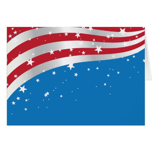 America Flag Cards (Front Horizontal)
