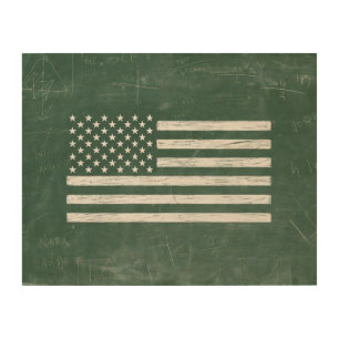 America Flag Chalkboard Art (Drawing No. 1)