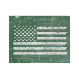 America Flag Chalkboard Art (Drawing No. 3)