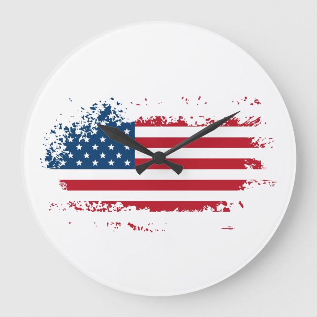 America Flag Clock (Front)
