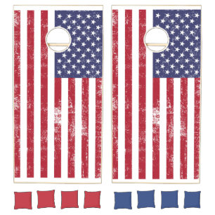 America Flag Cornhole Set