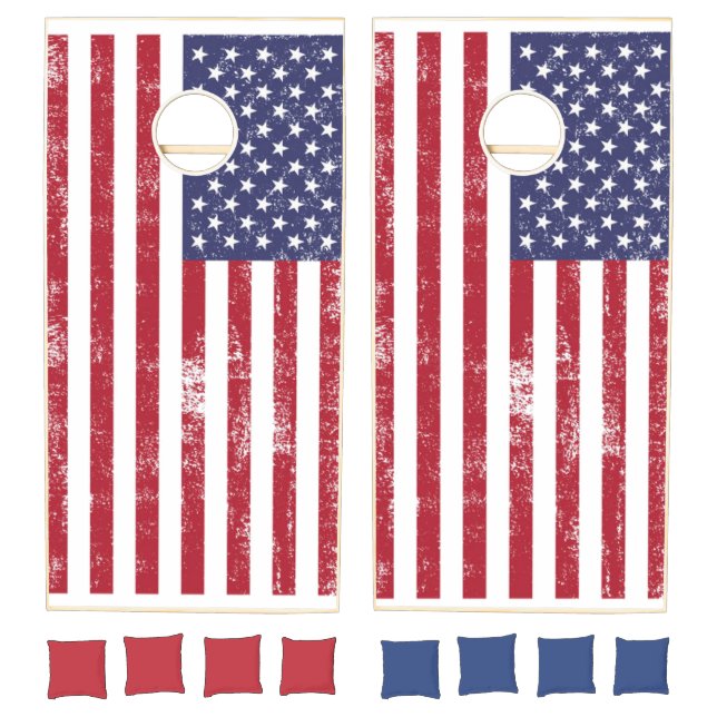 America Flag Cornhole Set (Set)