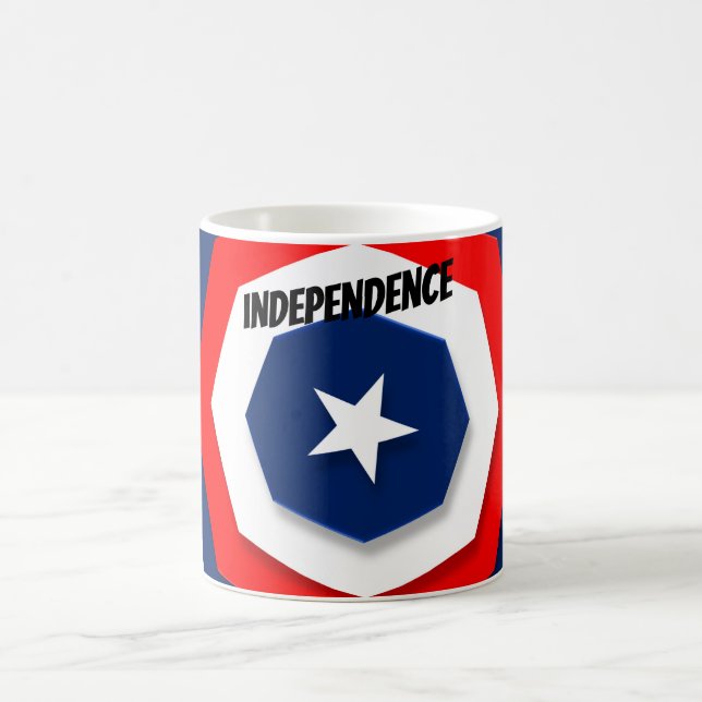 America Flag Design Coffee Mug (Center)