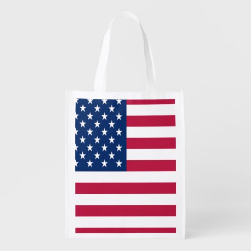 America Flag  Grocery Bag