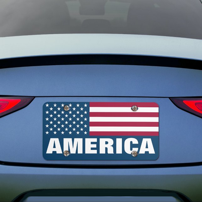 America Flag of the USA Custom License Plate (Creator Uploaded)
