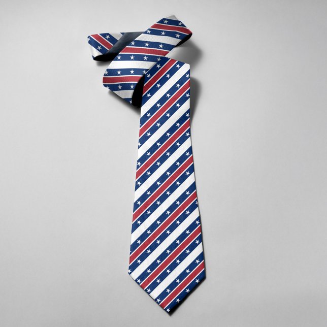 America Flag Pattern Independence Day Usa Jul 4 Neck Tie (Creator Uploaded)