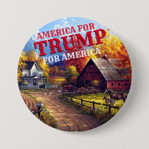 AMERICA FOR TRUMP BUTTON