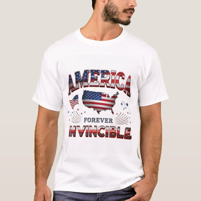 AMERICA FOREVER INVINCIBLE T-Shirt (Front)