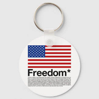 America: Freedom terms and conditions Keychain