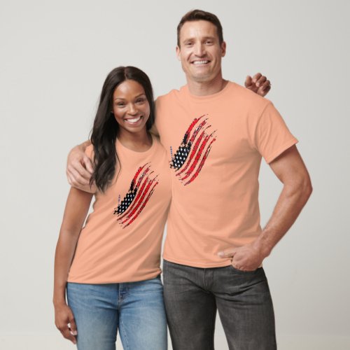 america great national US flag star stripes design T_Shirt