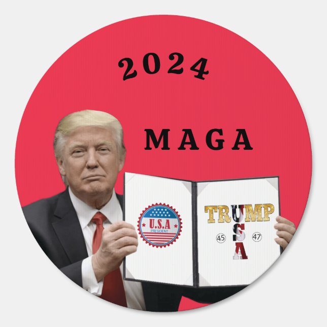 America Great Trump 45 47 2024  Sign (Front)