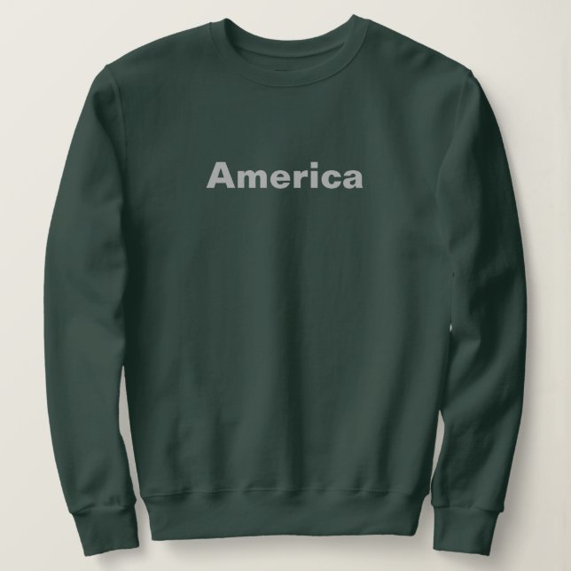 America Green Women's Sweatshirt (Design Front)