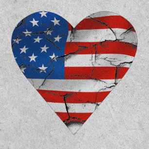 America Grunge Distressed USA Flag Patch