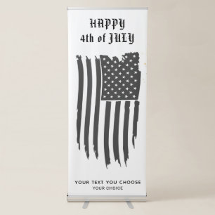 *~* America Grunge Old Glory Flag Patriotic AP16  Retractable Banner