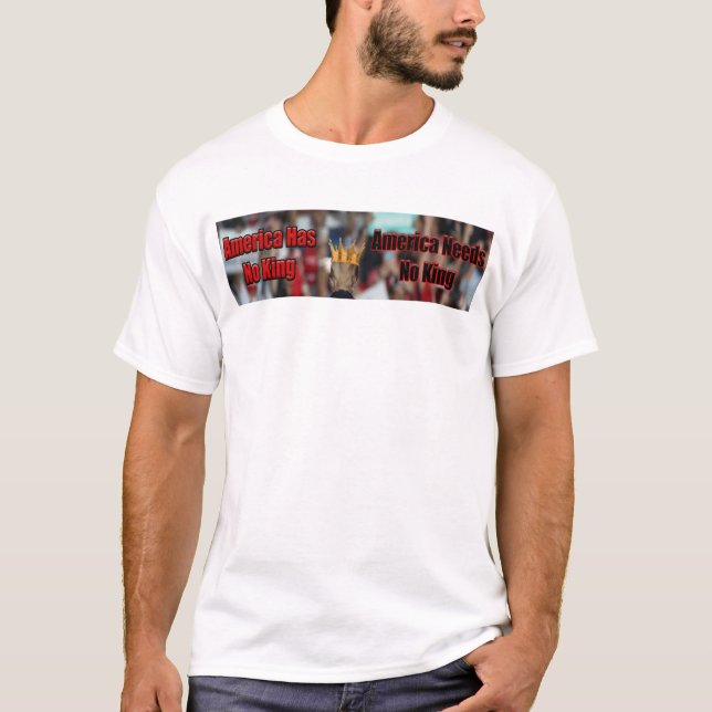 America Has No King Anti-Trump 2024 Vote Blue T-Shirt (Front)