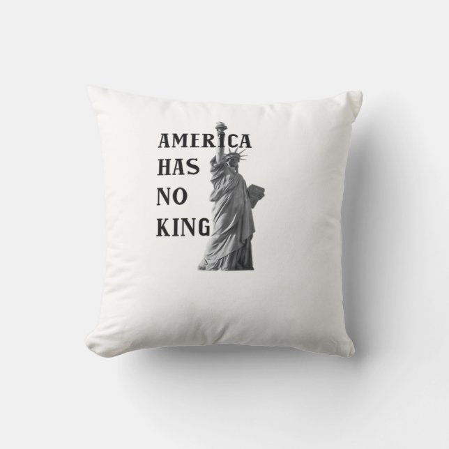 America Has No King Classic Throw Pillow (Front)