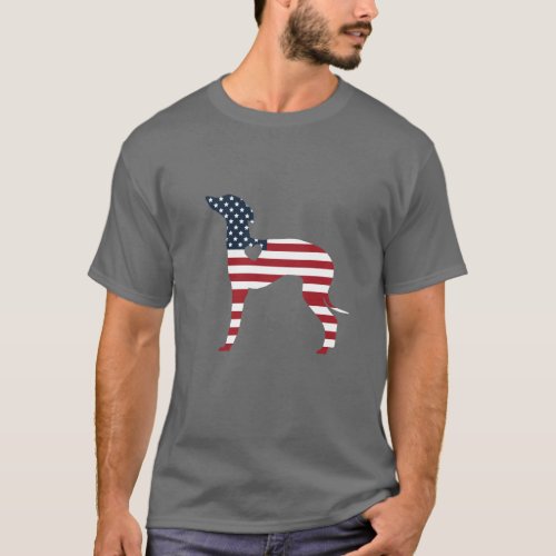 America Iggy Italian Greyhound Patriotic  Mens T_Shirt