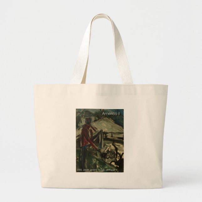 america II Large Tote Bag (Front)