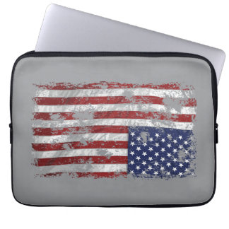 America In Distress - Upside Down Flag Laptop Sleeve