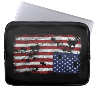 America In Distress - Upside Down Flag Laptop Sleeve