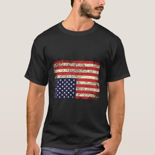 America In Distress Upside Down Flag T_Shirt