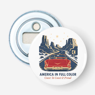 America In Full Color Bottle Opener